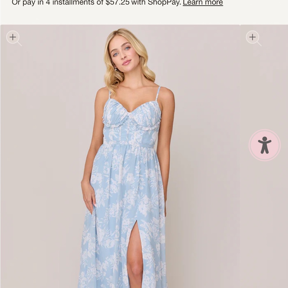 Revelry Shylah Chiffon Floral Print Dress